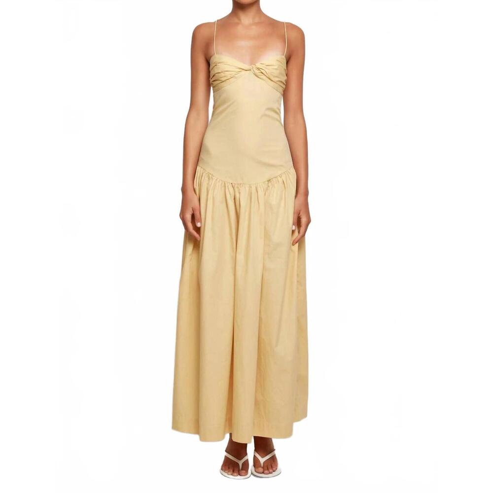 NEW SWF fitted midi dress in honey cream
